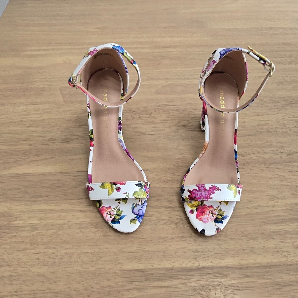 Madden girl floral heels. Size 7. New